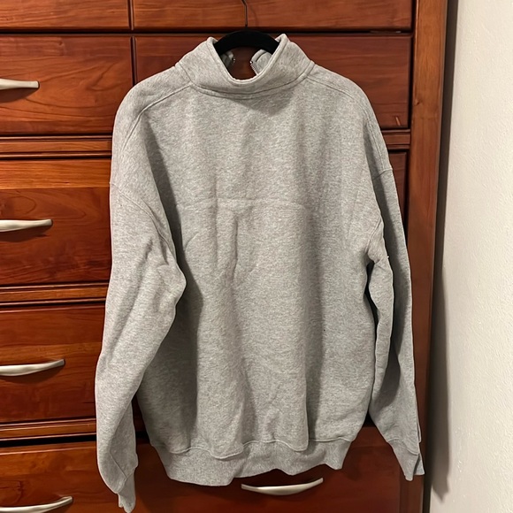 TNA grey cozy mega collared sweatshirt - Size 2 - Picture 1 of 3